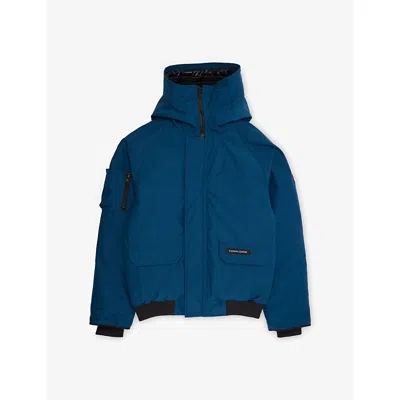 Canada Goose Kids' Uard Blue Chilliwack Logo-patch Bomber Jacket 7-16 Years