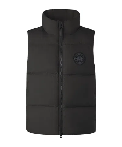 Canada Goose Upright Neck Down Vest In Black