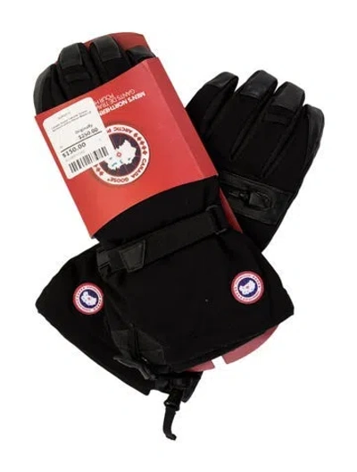Pre-owned Canada Goose Utility Gloves In Black