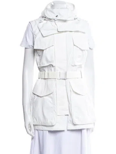 Pre-owned Canada Goose Utility Jacket In White