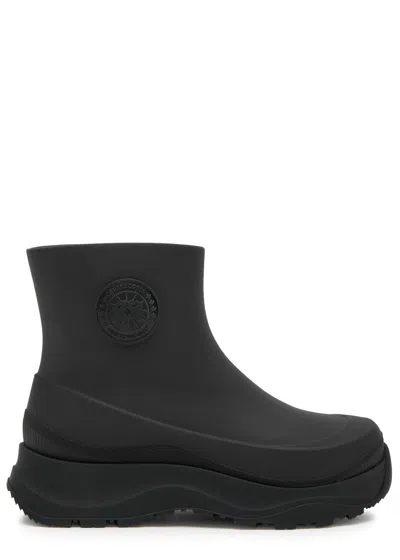 Canada Goose Vancouver Rubber Rain Boots In Black