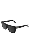 Canada Goose Vango Modified Rectangular Sunglasses, 57mm In Black