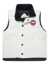 Canada Goose Kids White Vanier Down Vest In White