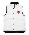 Canada Goose Kids White Vanier Down Vest In White