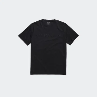 Canada Goose Vantage Embroidered T-shirt In Black