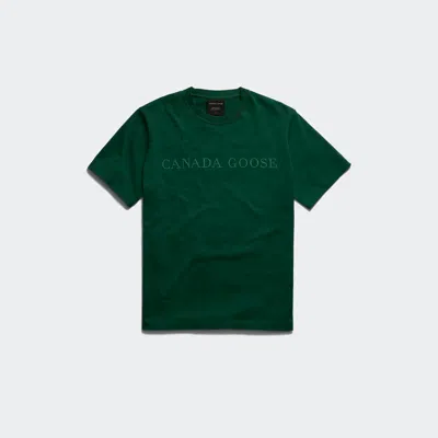 Canada Goose Vantage Embroidered T-shirt In Green