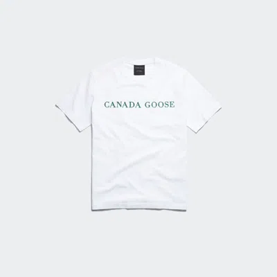 Canada Goose Vantage Embroidered T-shirt In White