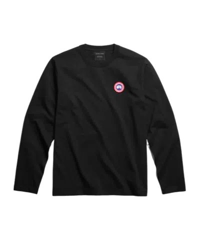 Canada Goose Vantage Long Sleeve T-shirt In Black