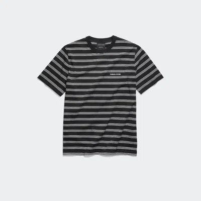 Canada Goose Vantage Striped T-shirt In Black