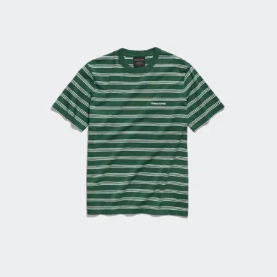 Canada Goose Vantage Striped T-shirt In Green