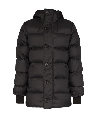Canada Goose Vernon Logo Down Jacket In Black
