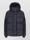 Canada Goose Versatile Hooded Quilted Jacket And Pockets In Blue