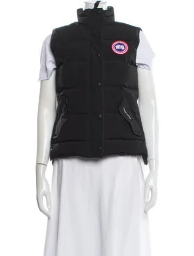 Pre-owned Canada Goose Vest In Black