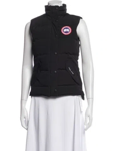 Pre-owned Canada Goose Vest In Black