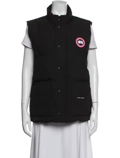 Pre-owned Canada Goose Vest In Black