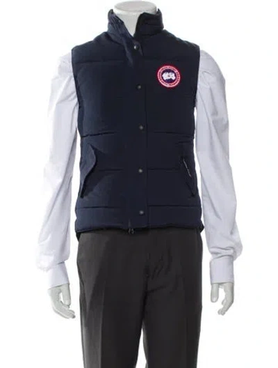 Pre-owned Canada Goose Vest In Blue