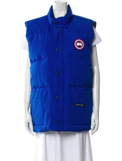 Pre-owned Canada Goose Vest In Blue
