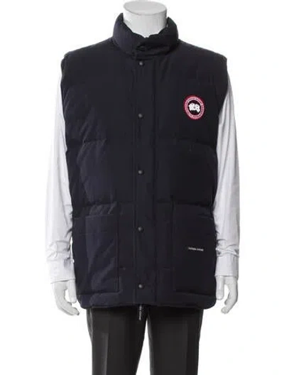 Pre-owned Canada Goose Vest In Blue