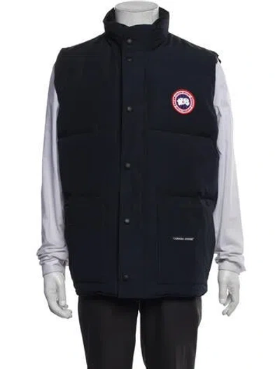 Pre-owned Canada Goose Vest In Blue