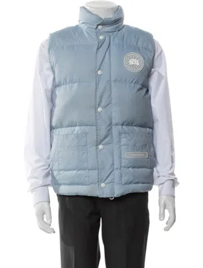 Pre-owned Canada Goose Vest In Blue