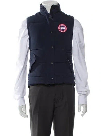 Pre-owned Canada Goose Vest In Blue
