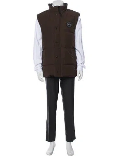 Pre-owned Canada Goose Vest In Brown