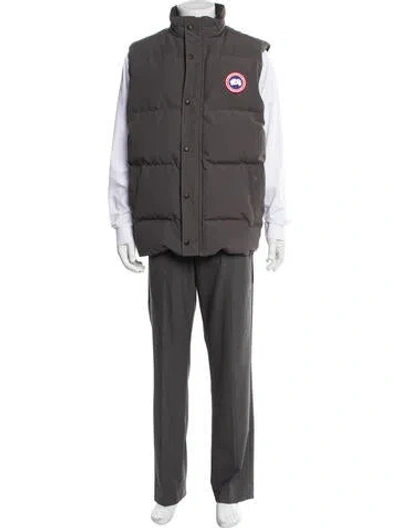 Pre-owned Canada Goose Vest In Gray