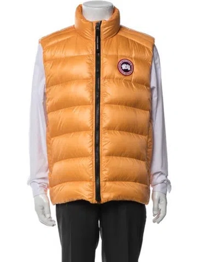 Pre-owned Canada Goose Vest In Orange