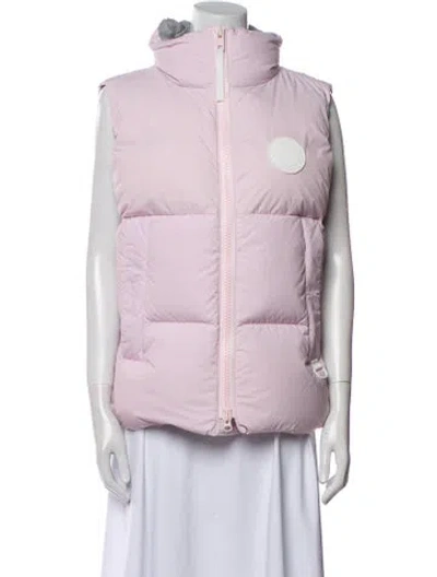 Pre-owned Canada Goose Vest In Pink