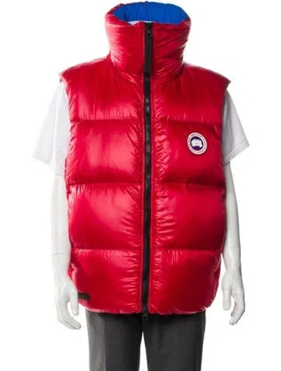 Pre-owned Canada Goose Vest In Red