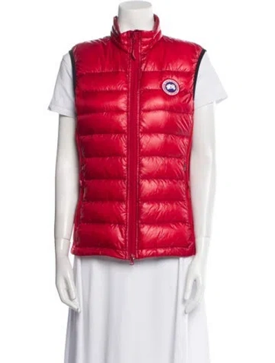 Pre-owned Canada Goose Vest In Red