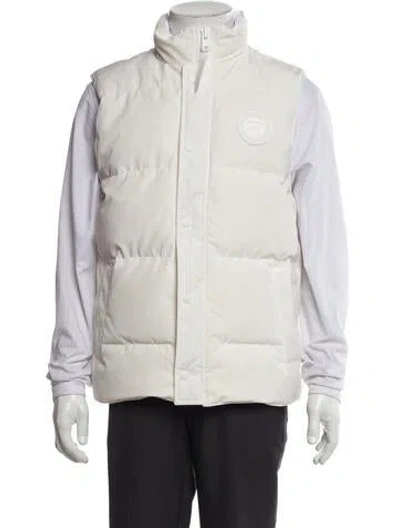 Pre-owned Canada Goose Vest In White