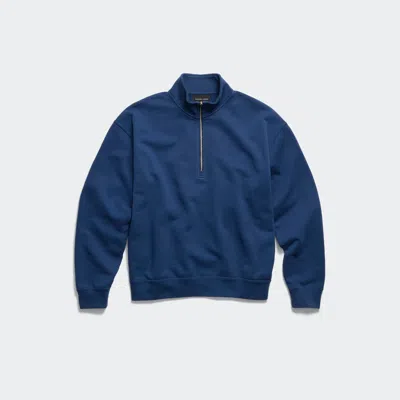 Canada Goose Womens Oxford Navy Wander Quarter-zip Cotton-jersey Sweatshirt Xl In Blue