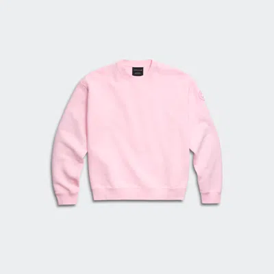 Canada Goose Wander Crew Tonal Label In Pink
