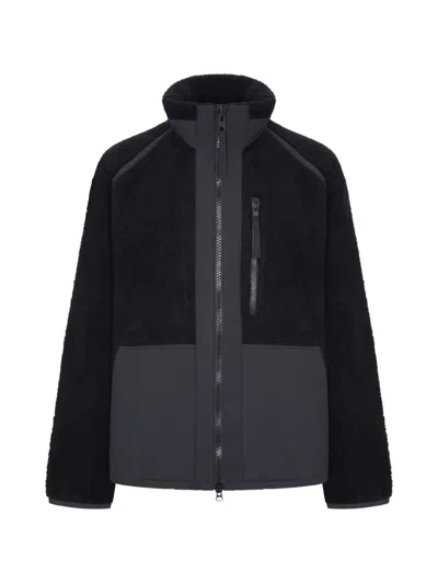 Canada Goose Westport Fleece-texture Panelled Jacket In Black