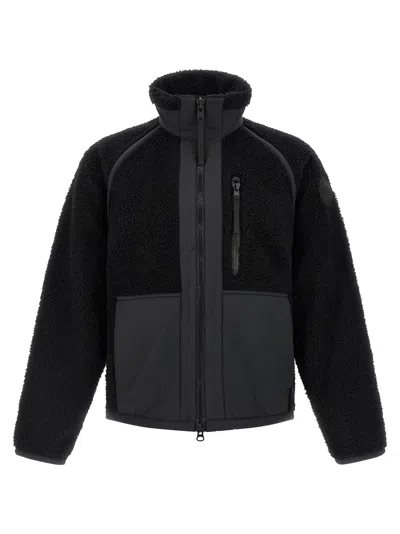 Canada Goose Westport High Collar Fleece Jacket Pockets In Black