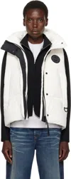 Canada Goose White 'black Label' Junction Down Vest