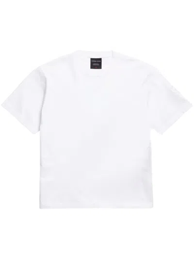 Canada Goose White Cotton T-shirt With Classic Crew Neckline