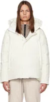 Canada Goose White Humanature Wyndham Down Jacket In Greige