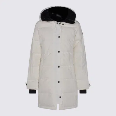 CANADA GOOSE WHITE PARKA DOWN JACKET