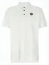 Canada Goose White Short-sleeve Polo Shirt With Traditional Collar In White