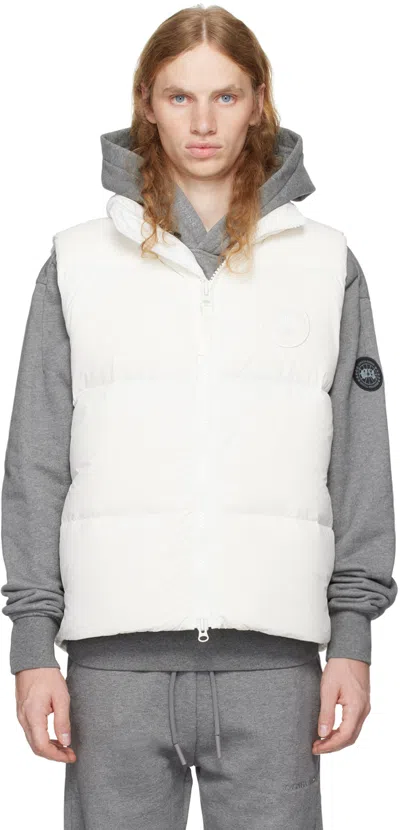 Canada Goose White White Disc Lawrence Down Vest In N.star Wh
