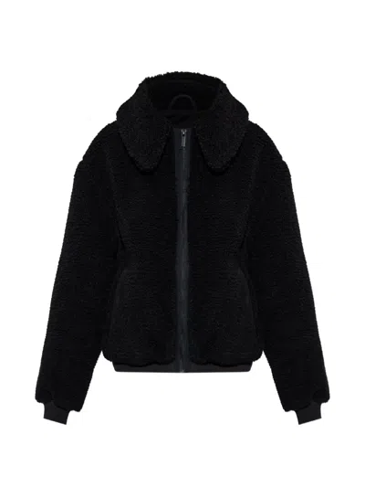 Canada Goose Willa Fleece-texture Jacket In Black