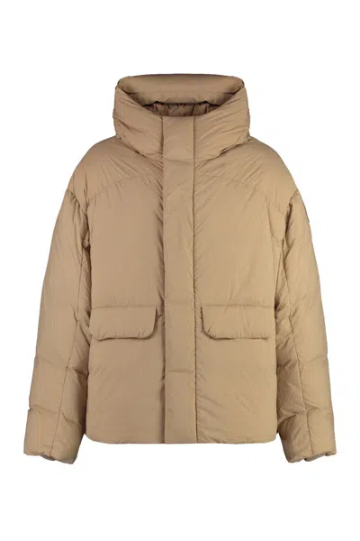 Canada Goose Wilu Hooded Down Jacket In Beige