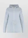 Canada Goose Windbreaker With Adjustable Drawstring Waist And Hood In Blue