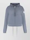 Canada Goose Windbreaker With Hood And Drawstring Hem In Gray