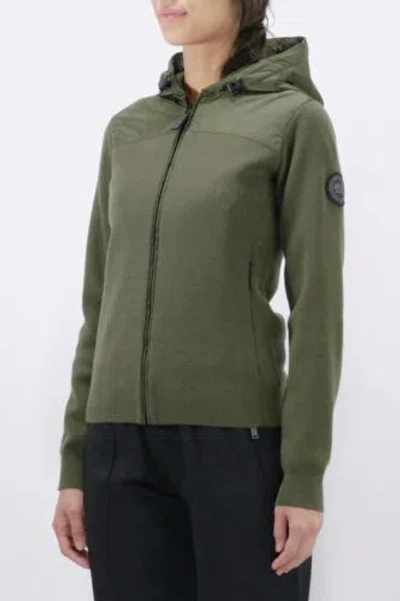 Pre-owned Canada Goose Windbridge Hoody 6968l Black Label Dark Sage Size Xs In Green