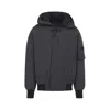 Canada Goose Granite Grey Chilliwack Bomber Jacket With Attached Hood In Gray