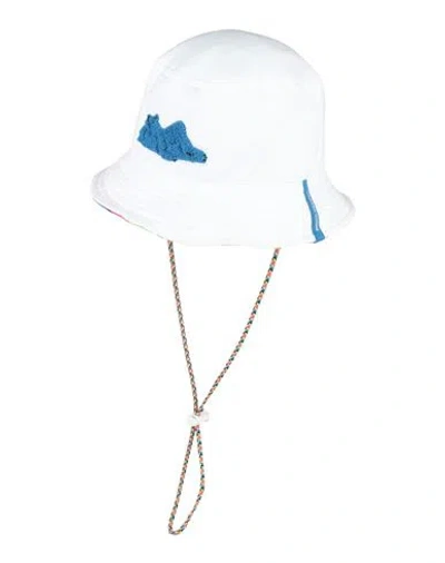 Canada Goose Woman Hat White Size L/xl Cotton In Multi