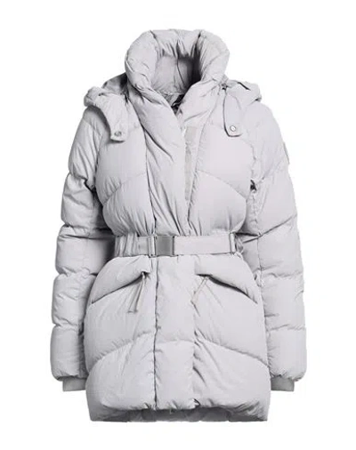 Canada Goose Woman Puffer Light Grey Size M Polyamide In Gray